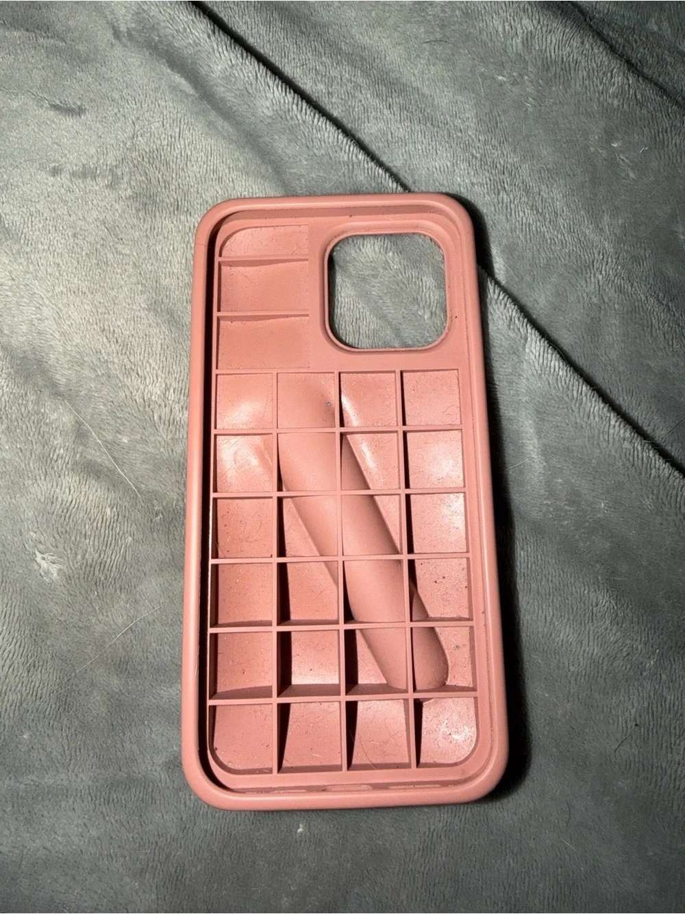 RHODE Dusty Pink Silicone Phone Case with lip gloss holder